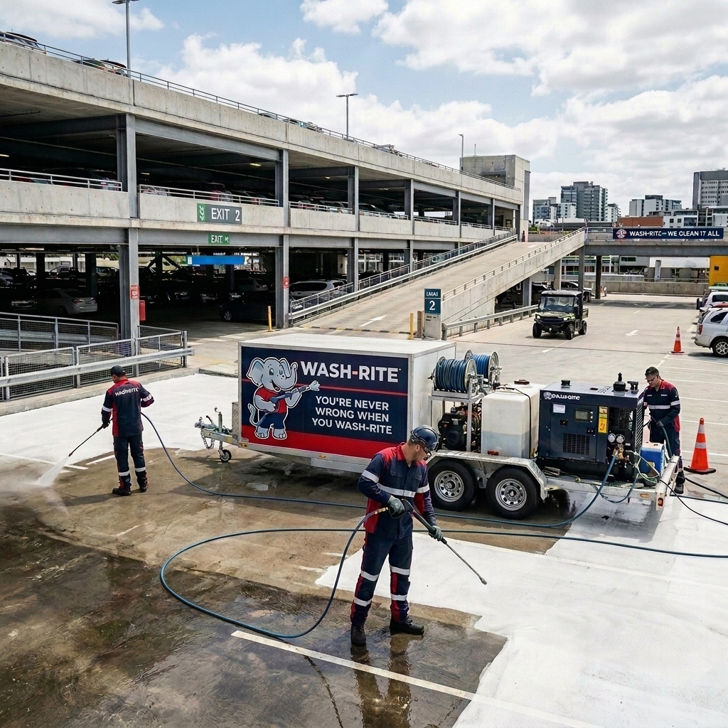 Commercial Parking Garage Cleaning