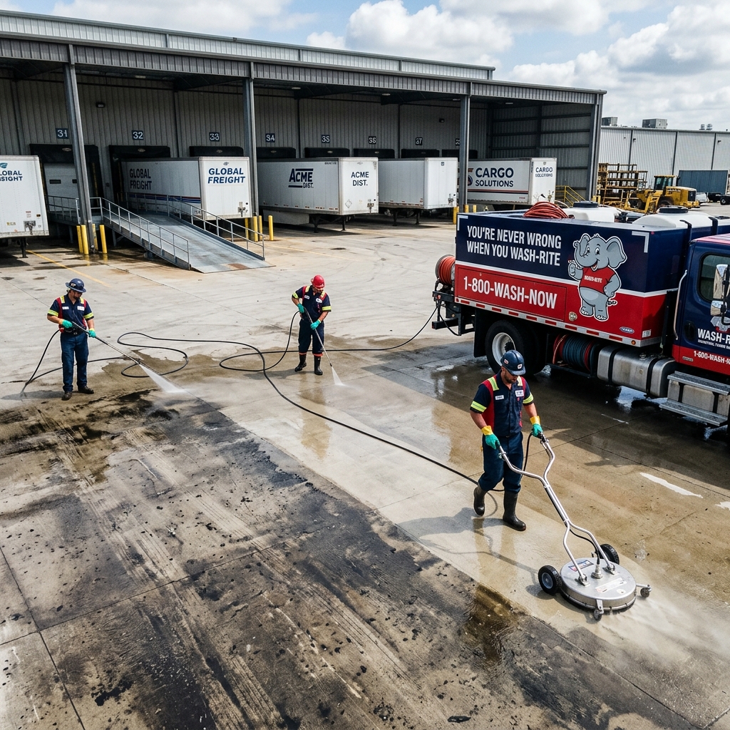 Industrial Concrete Cleaning
